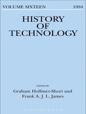 cover image of History of Technology Volume 16